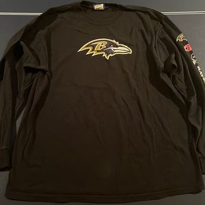 Baltimore Ravens Vintage Long Sleeve Shirt Reebok Adult Medium